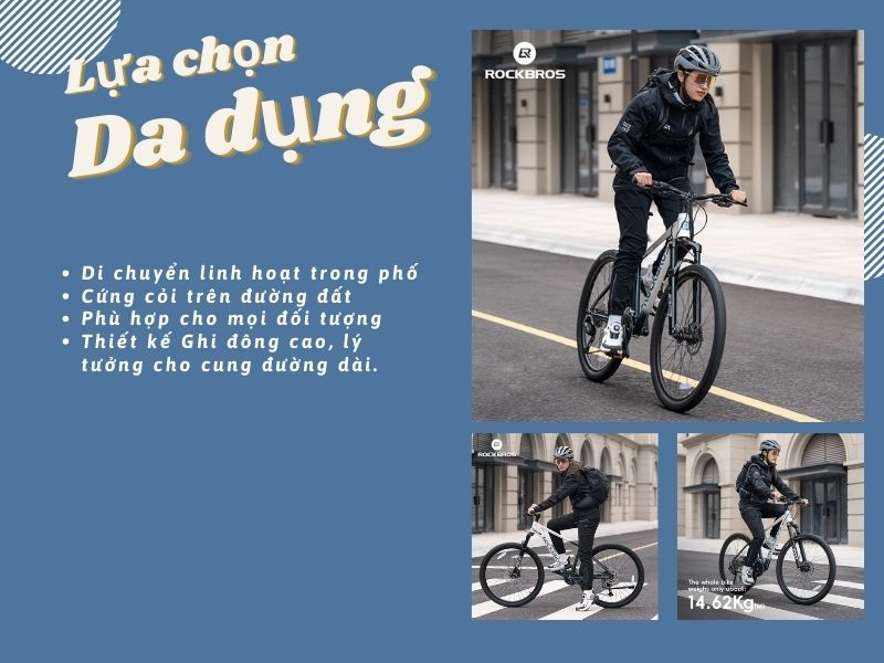 Xe đạp MTB đa dụng Rockbros MT300