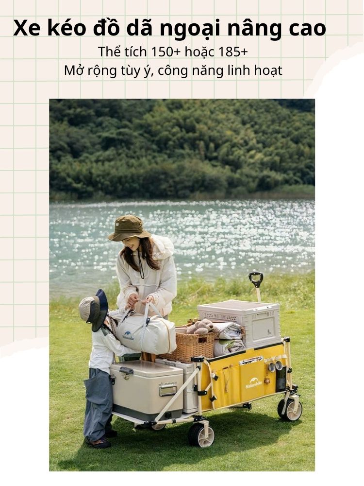 Xe kéo đồ cắm trại Naturehike CNK2450JJ017