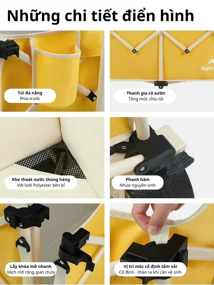 Xe kéo đồ cắm trại Naturehike CNK2450JJ017