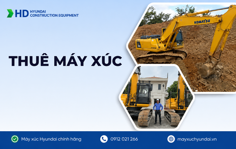 Top 7 địa chỉ cho thuê máy xúc và những lưu ý quan trọng