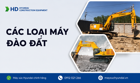 Gợi ý các loại máy đào đất phổ biến trên thị trường