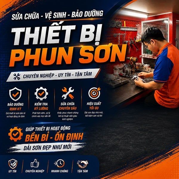 Sửa chữa thiết bị phun sơn