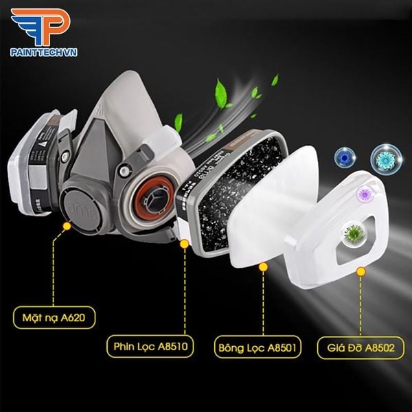 Mặt nạ phòng độc đôi AMS A620