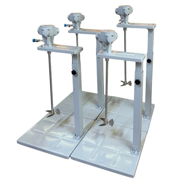 Máy khuấy sơn nâng hạ bằng tay