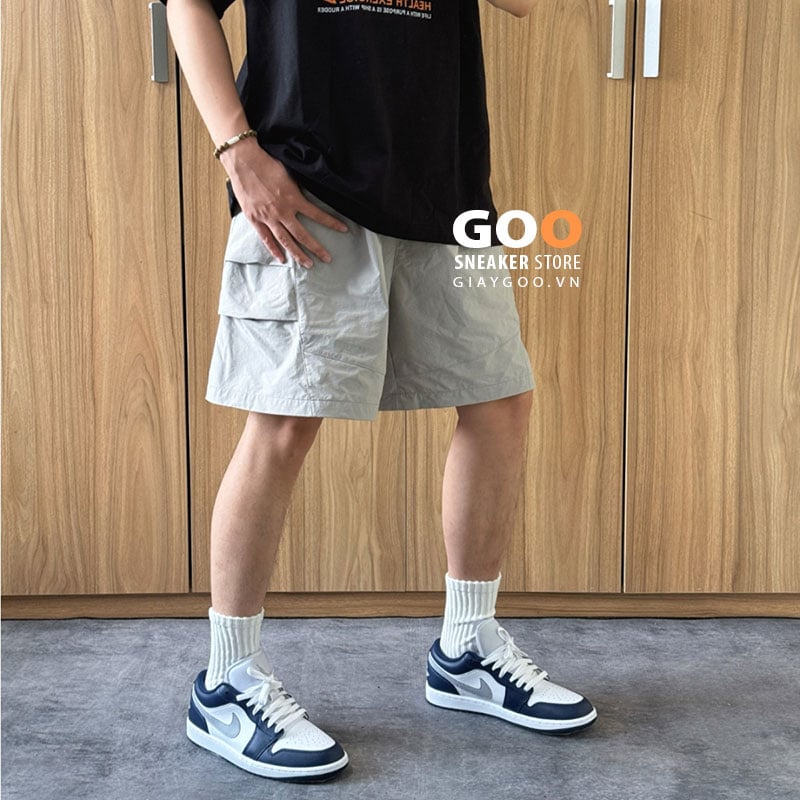 Giày Jordan 1 Low Midnight Navy 553558-141 outfit