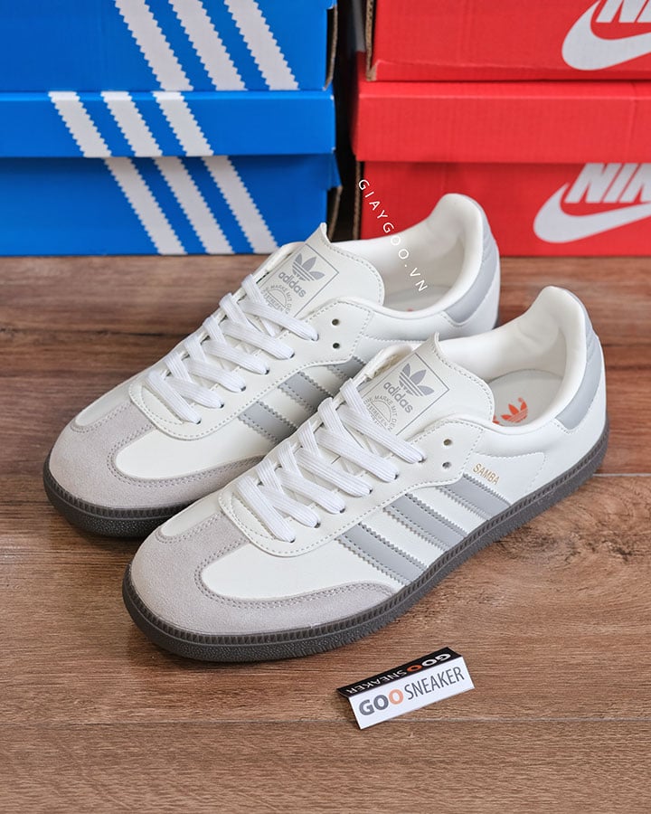 Giày Adidas Samba White Granite JH6479 rep 11