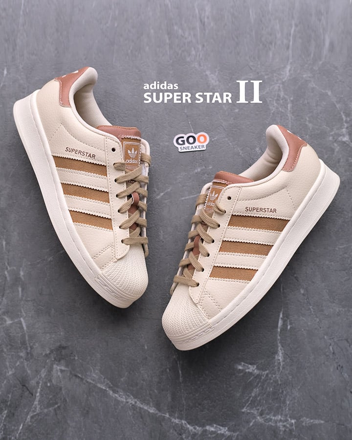 Giày Adidas Superstar II Kem Best Quality