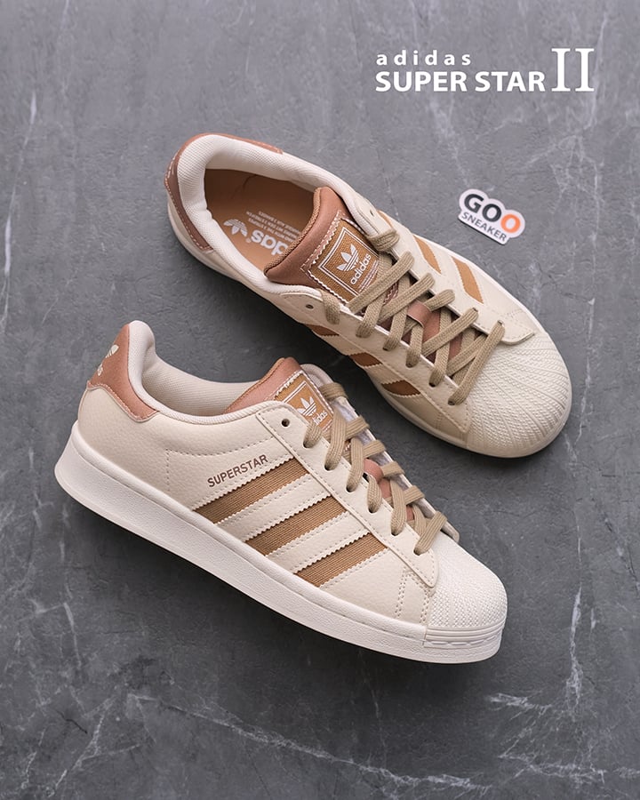 Giày Adidas Superstar II Kem Best Quality