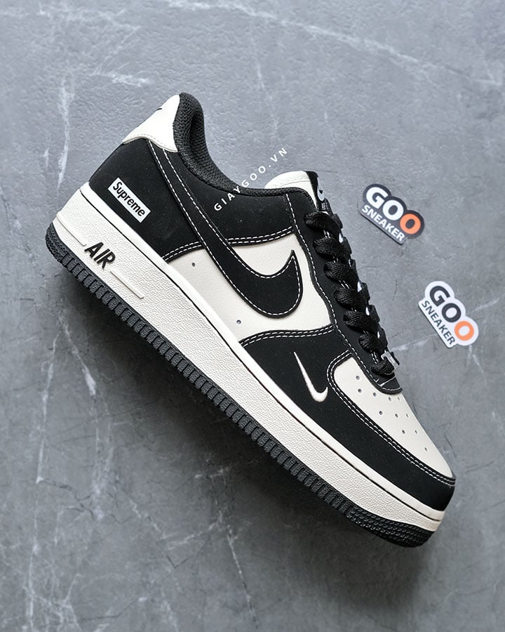 giày Air Force 1 Supreme Black White best quality