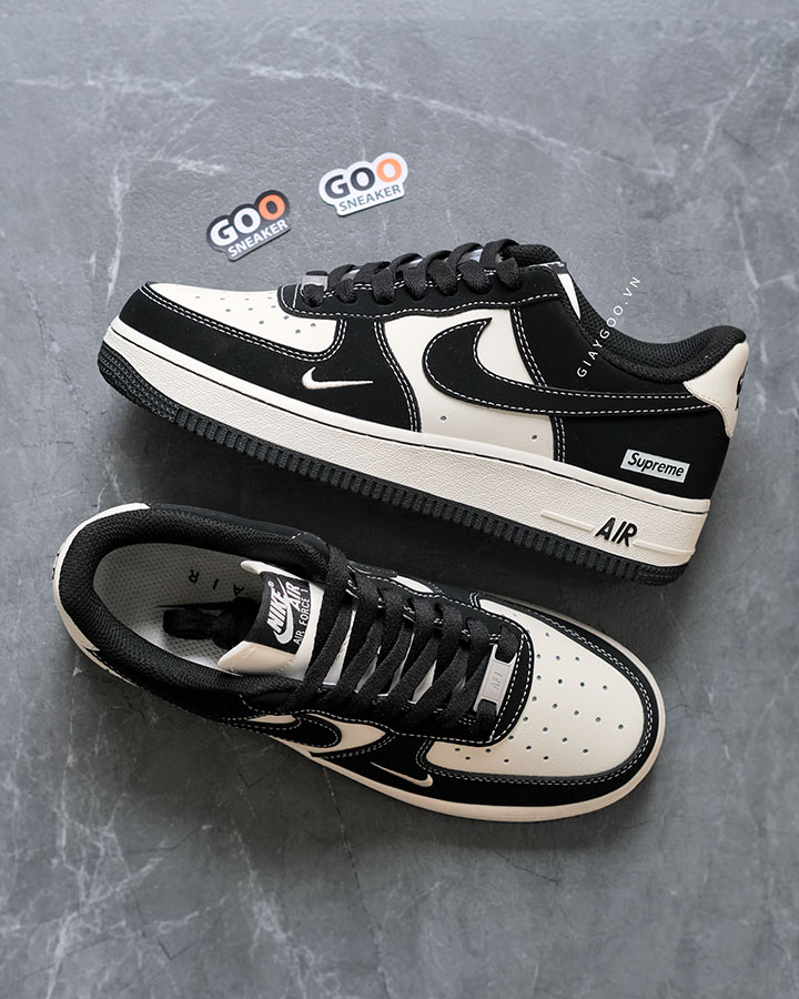giày Air Force 1 Supreme Black White best quality