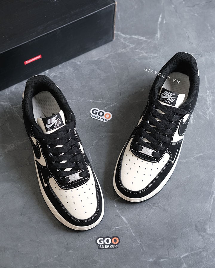 giày Air Force 1 Supreme Black White best quality