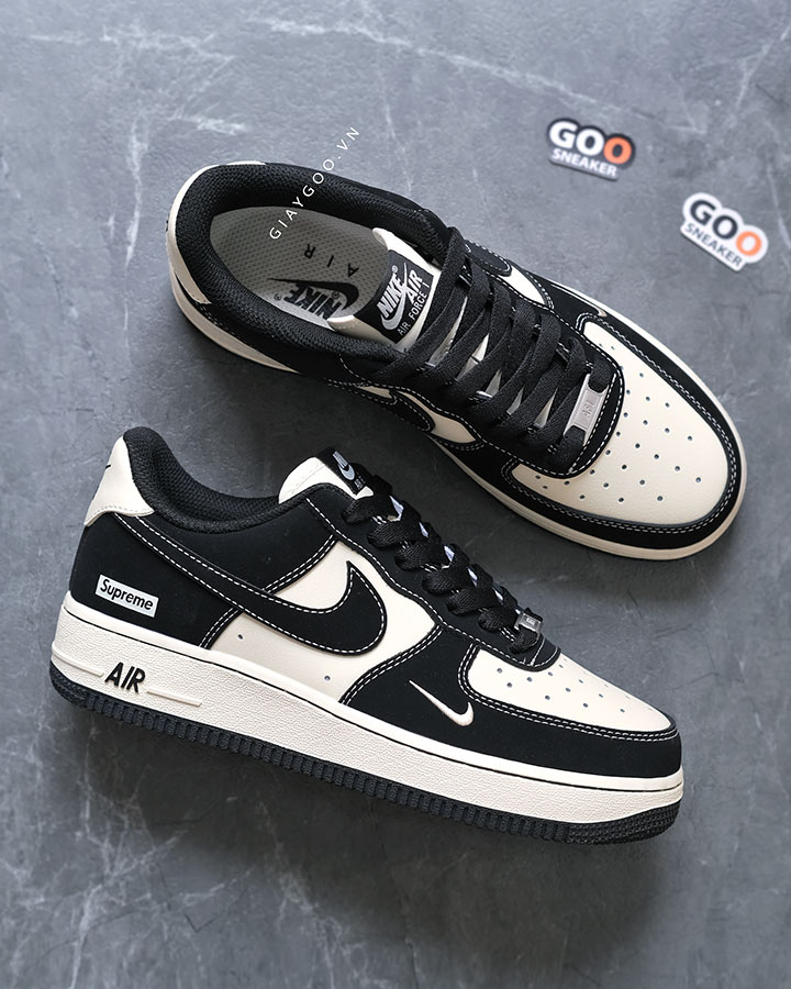 giày Air Force 1 Supreme Black White best quality