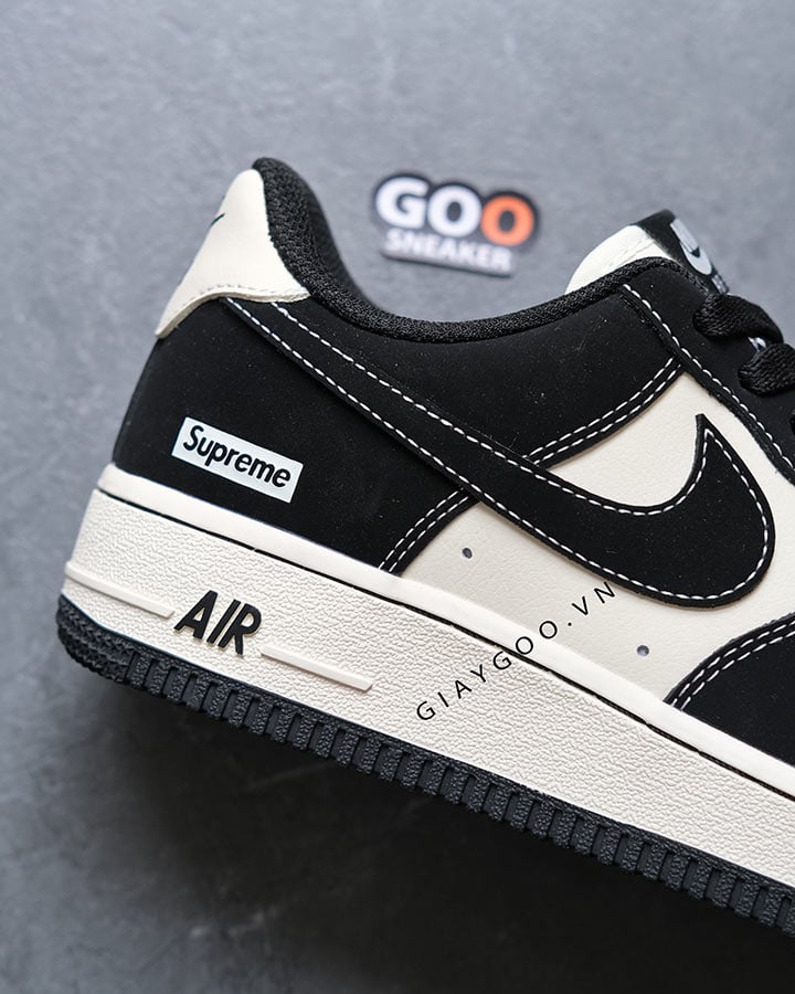 giày Air Force 1 Supreme Black White best quality
