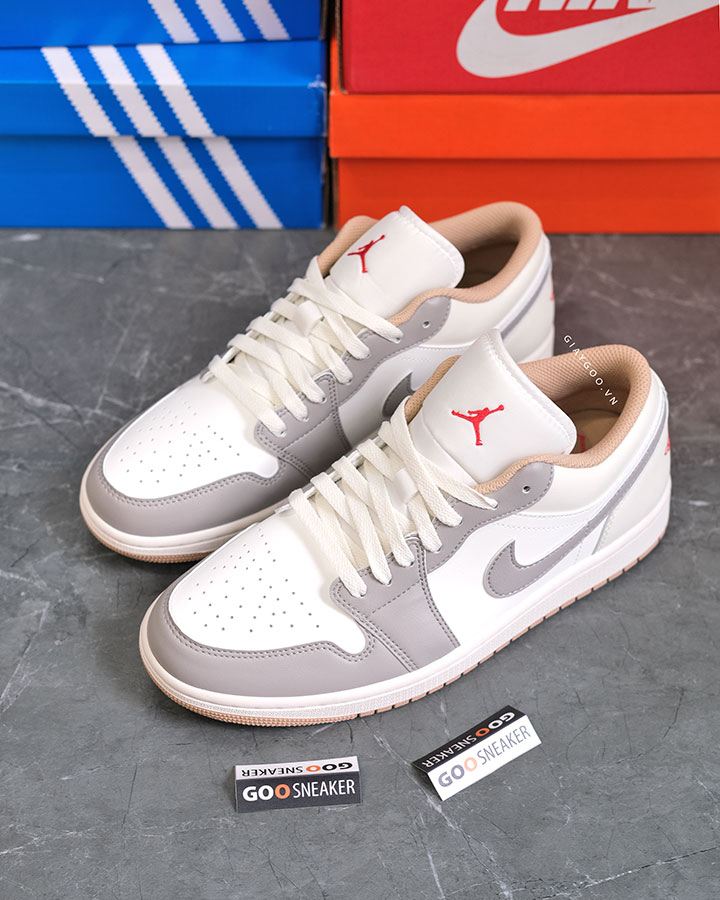 Giày Nike Air Jordan 1 Low Red College Grey 553558-169 best quality