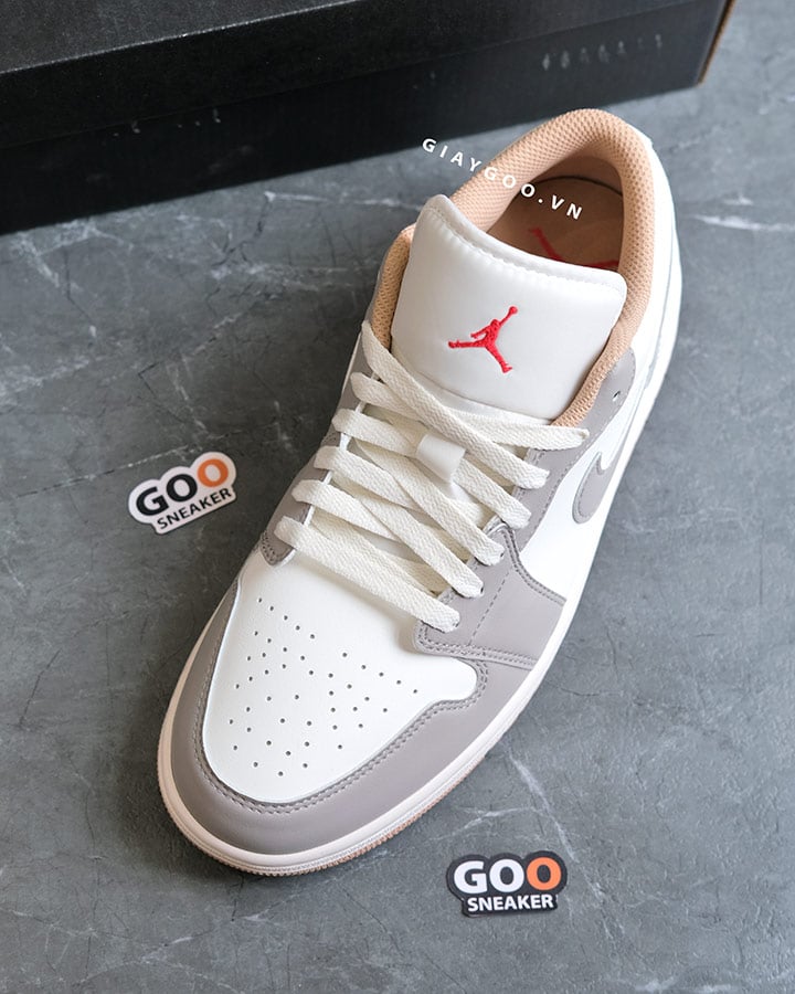 Giày Nike Air Jordan 1 Low Red College Grey 553558-169 best quality