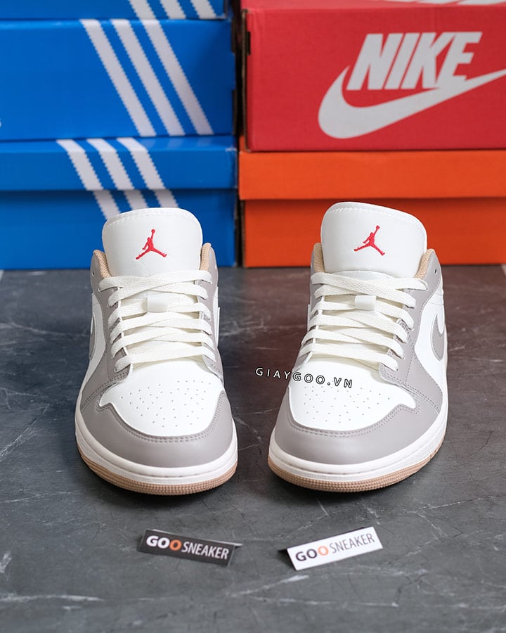 Giày Nike Air Jordan 1 Low Red College Grey 553558-169 best quality