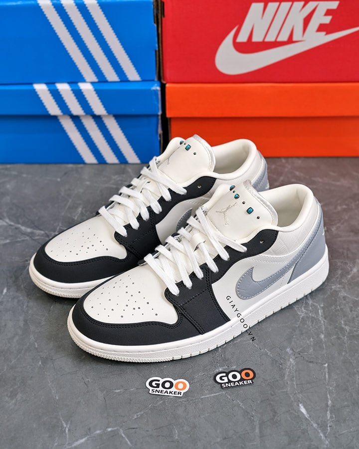 Giày Nike Air Jordan 1 Low Sail Light Smoke Grey IO2242 101