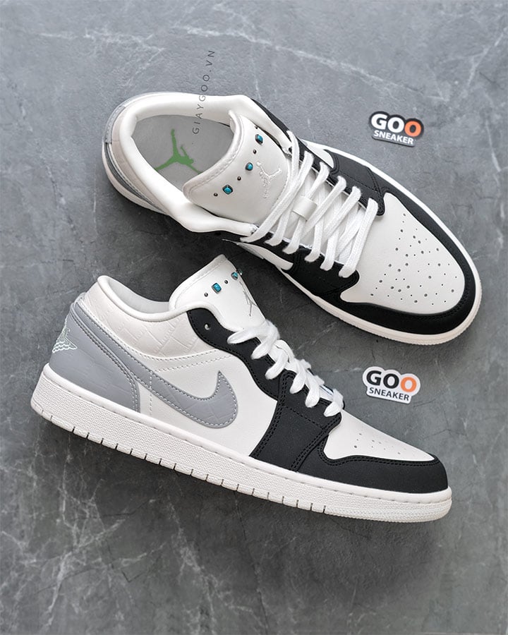 Giày Nike Air Jordan 1 Low Sail Light Smoke Grey IO2242 101