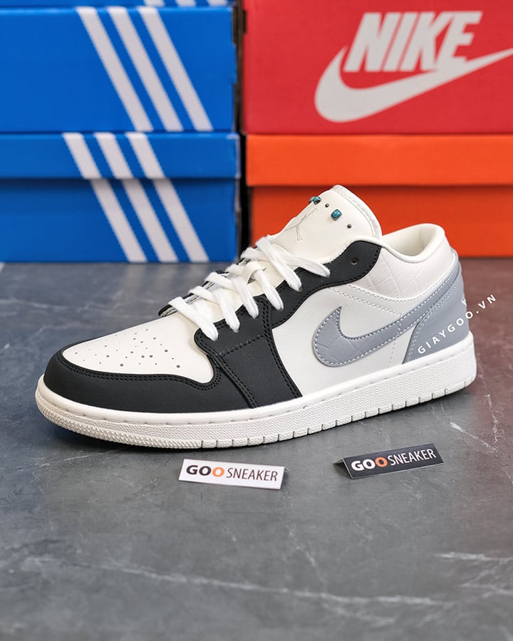 Giày Nike Air Jordan 1 Low Sail Light Smoke Grey IO2242 101