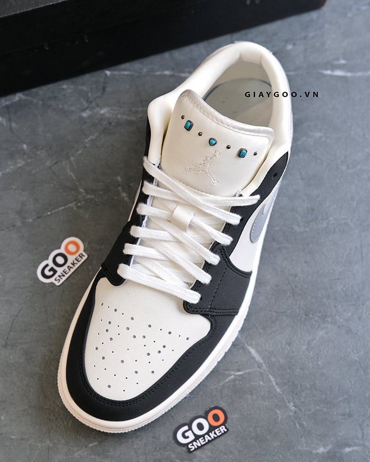 Giày Nike Air Jordan 1 Low Sail Light Smoke Grey IO2242 101