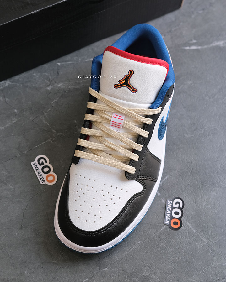 Giày Nike Jordan 1 Low Industrial Blue Sashiko FV3622-141