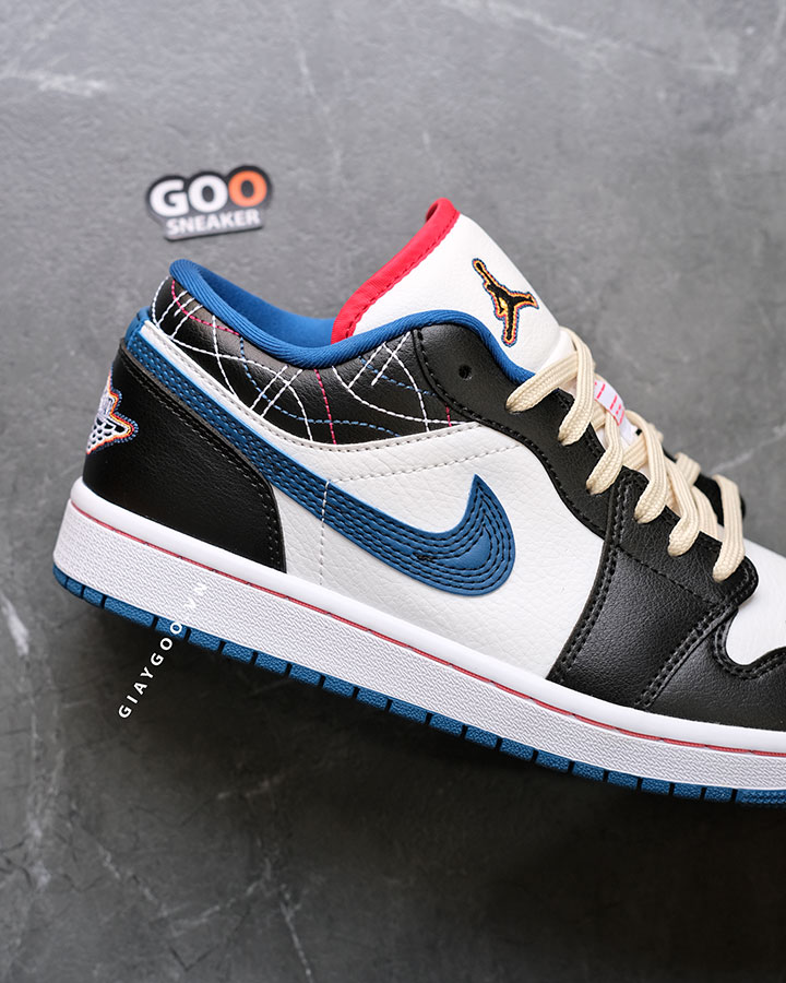 Giày Nike Jordan 1 Low Industrial Blue Sashiko FV3622-141