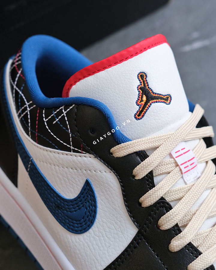 Giày Nike Jordan 1 Low Industrial Blue Sashiko FV3622-141
