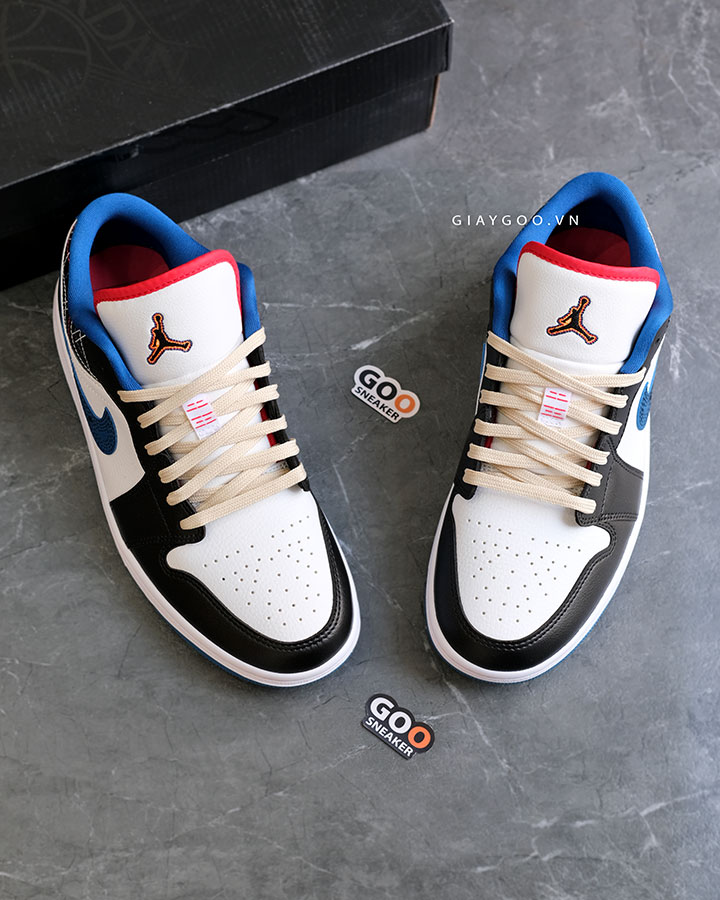 Giày Nike Jordan 1 Low Industrial Blue Sashiko FV3622-141