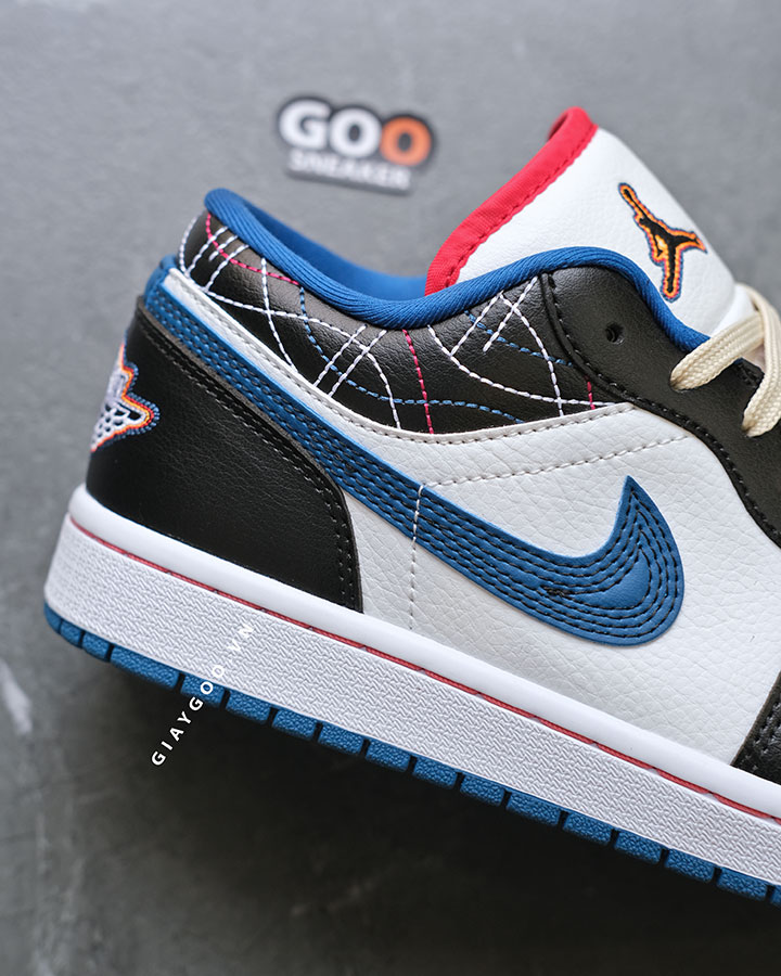 Giày Nike Jordan 1 Low Industrial Blue Sashiko FV3622-141