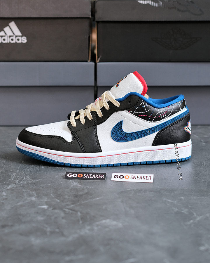 Giày Nike Jordan 1 Low Industrial Blue Sashiko FV3622-141