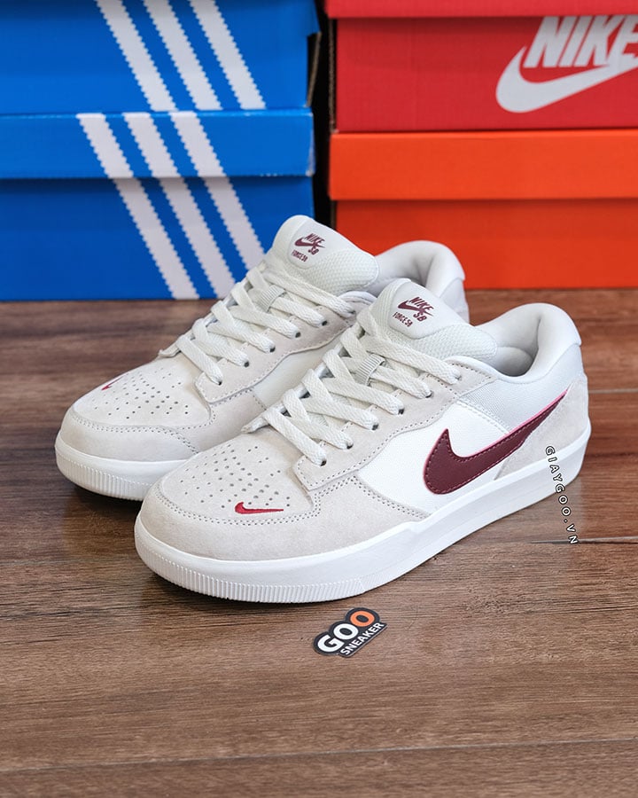 Giày Nike SB Force 58 Light Smoke Burgundy FQ7637-001