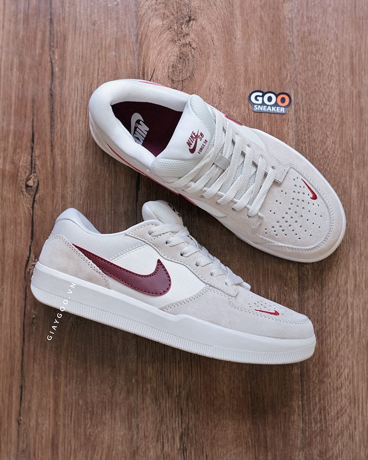 Giày Nike SB Force 58 Light Smoke Burgundy FQ7637-001
