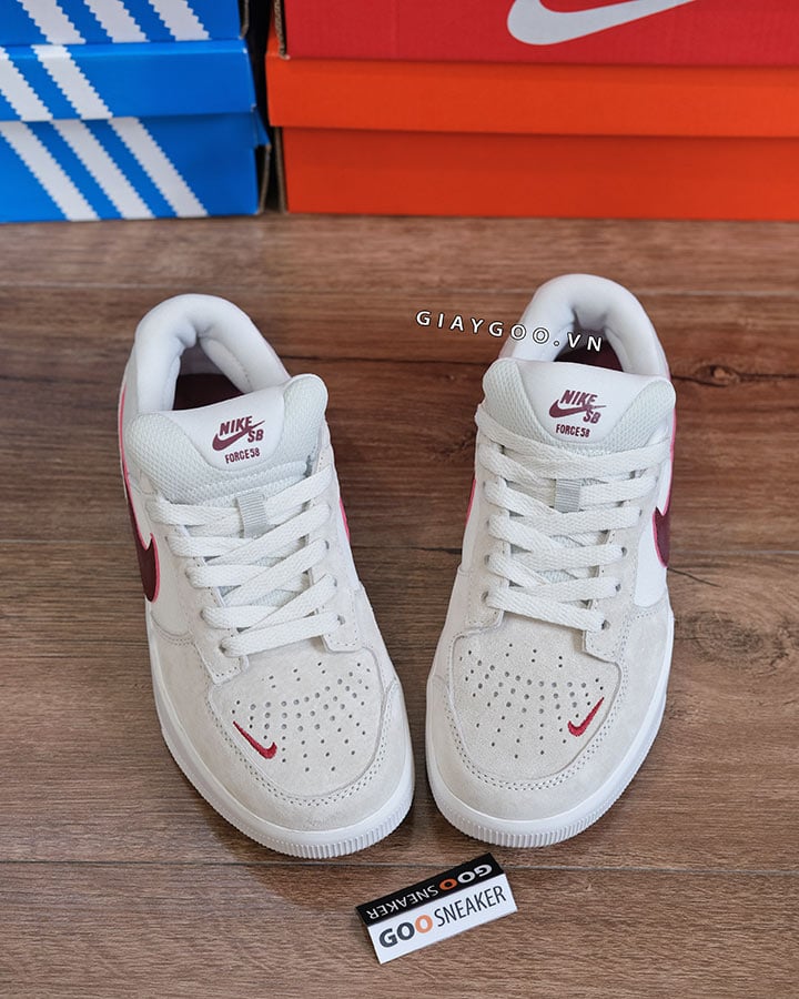 Giày Nike SB Force 58 Light Smoke Burgundy FQ7637-001