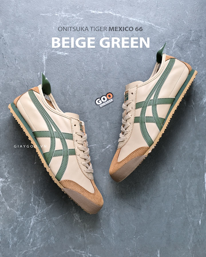 giày Onitsuka Tiger Mexico 66 Beige Green best quality