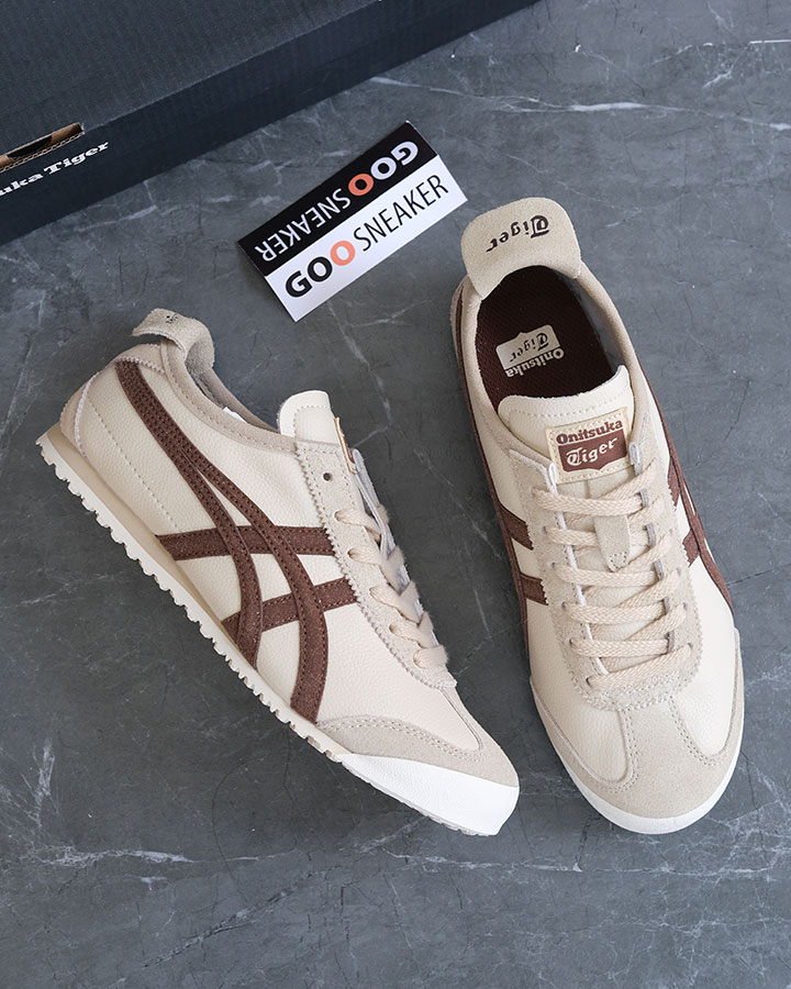 giày Onitsuka Tiger Mexico 66 Vintage Beige Suede Brown rep 11