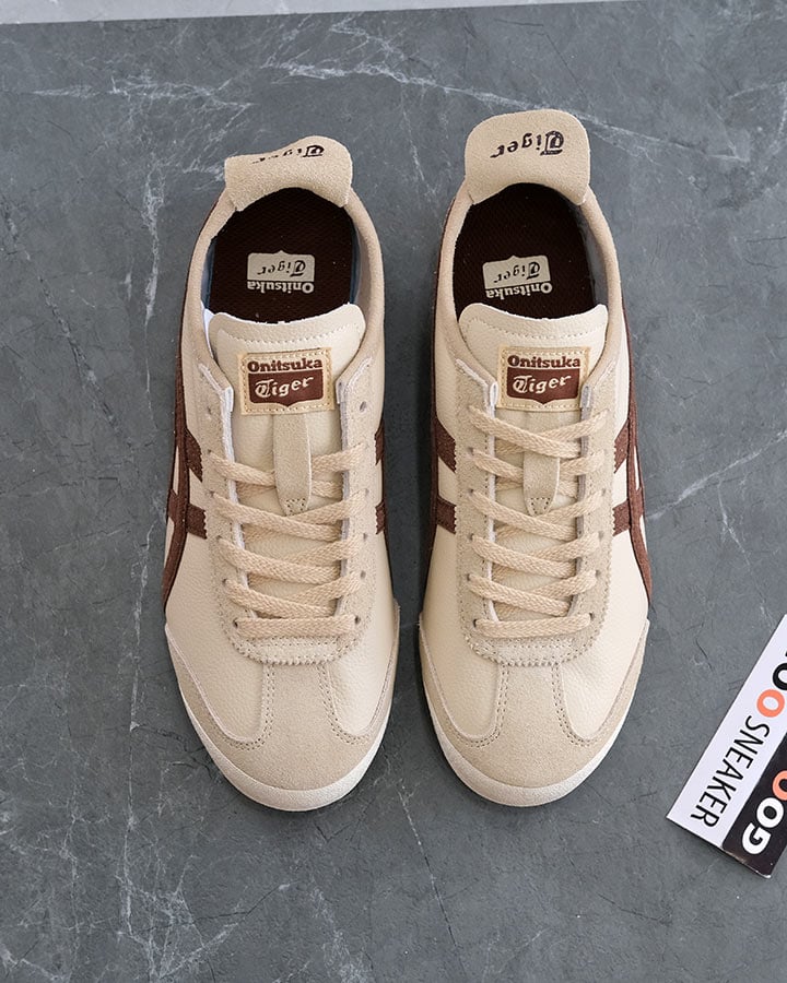 giày Onitsuka Tiger Mexico 66 Vintage Beige Suede Brown rep 11