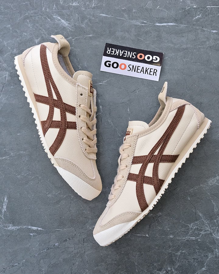 giày Onitsuka Tiger Mexico 66 Vintage Beige Suede Brown rep 11