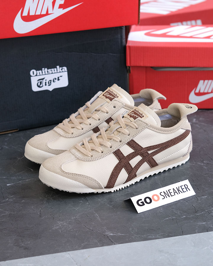 giày Onitsuka Tiger Mexico 66 Vintage Beige Suede Brown rep 11