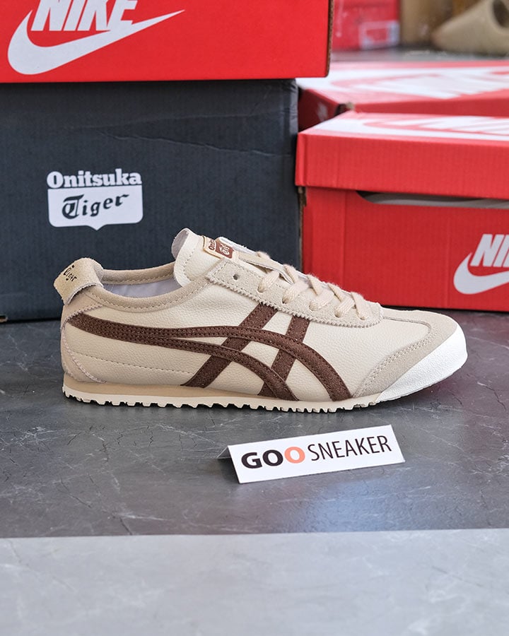 giày Onitsuka Tiger Mexico 66 Vintage Beige Suede Brown rep 11