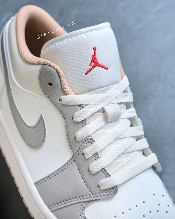 Giày Nike Air Jordan 1 Low Red College Grey 553558-169 best quality