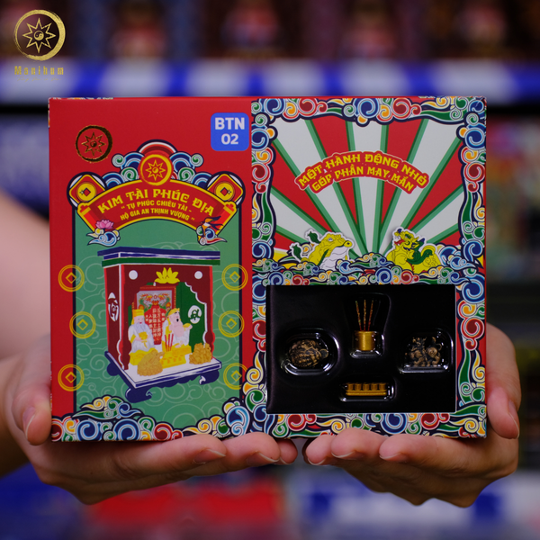 Mô hình bàn thờ thần tài thổ địa tí hon
