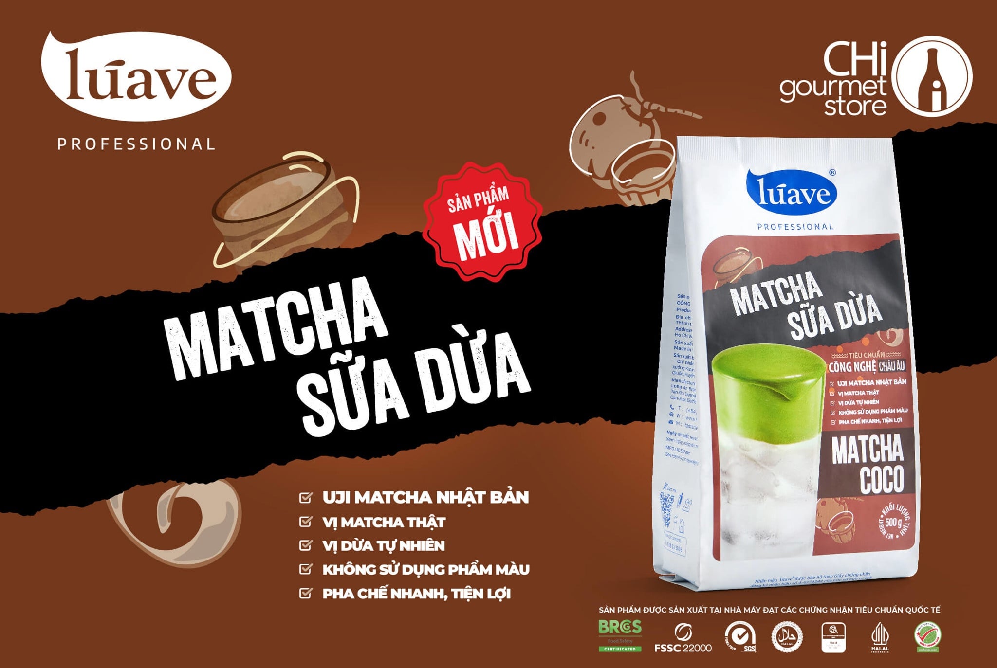 Bột Matcha Sữa Dừa – Giải pháp “đu trend” tối ưu cho quán cà phê & tiệm bánh