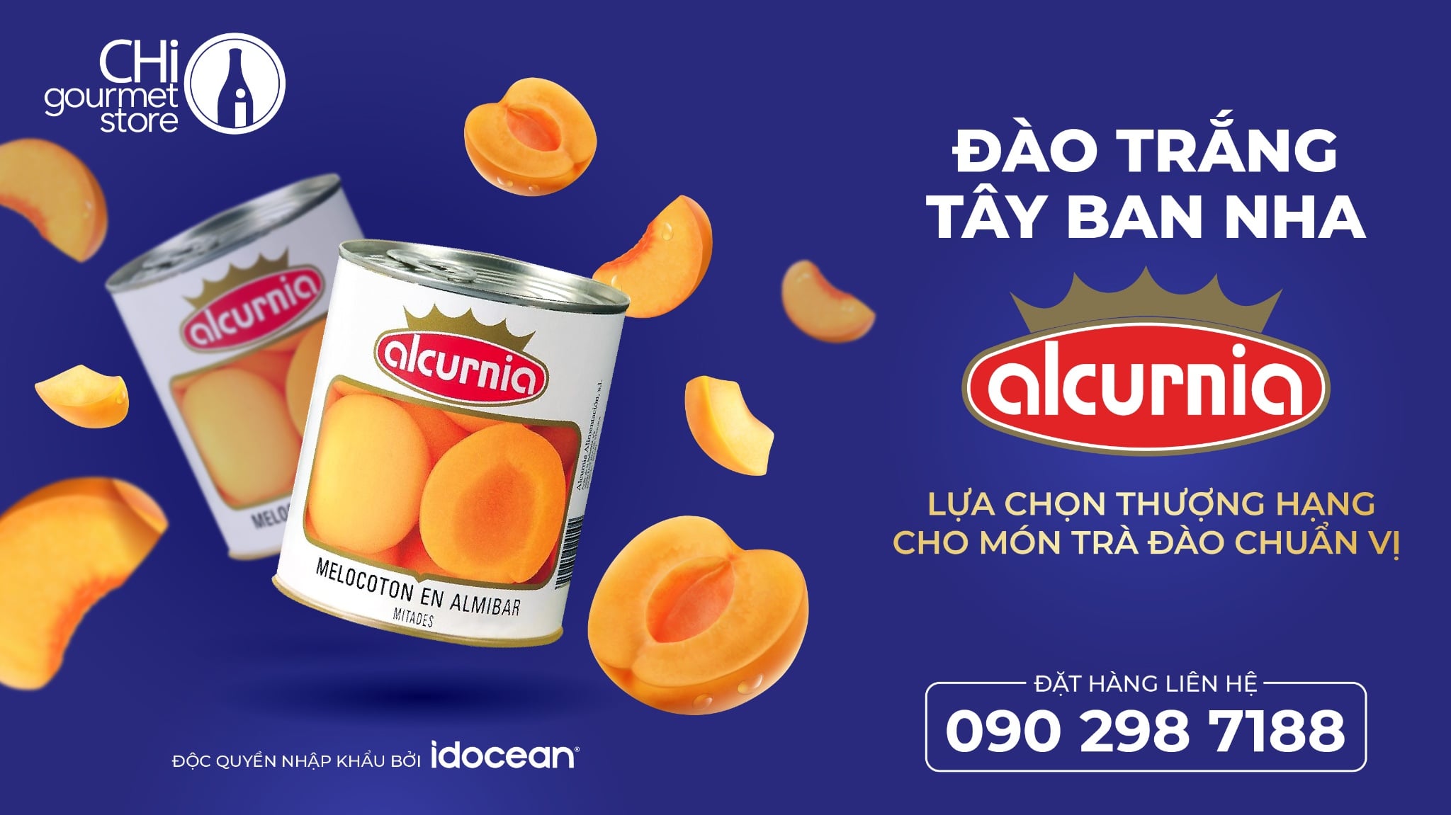 ĐÀO TRẮNG TÂY BAN NHA ALCURNIA – LỰA CHỌN THƯỢNG HẠNG CHO MÓN TRÀ ĐÀO CHUẨN VỊ