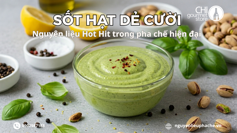 Sốt Hạt Dẻ Cười - Nguyên Liệu “Hot Hit” Trong Pha Chế Hiện Đại