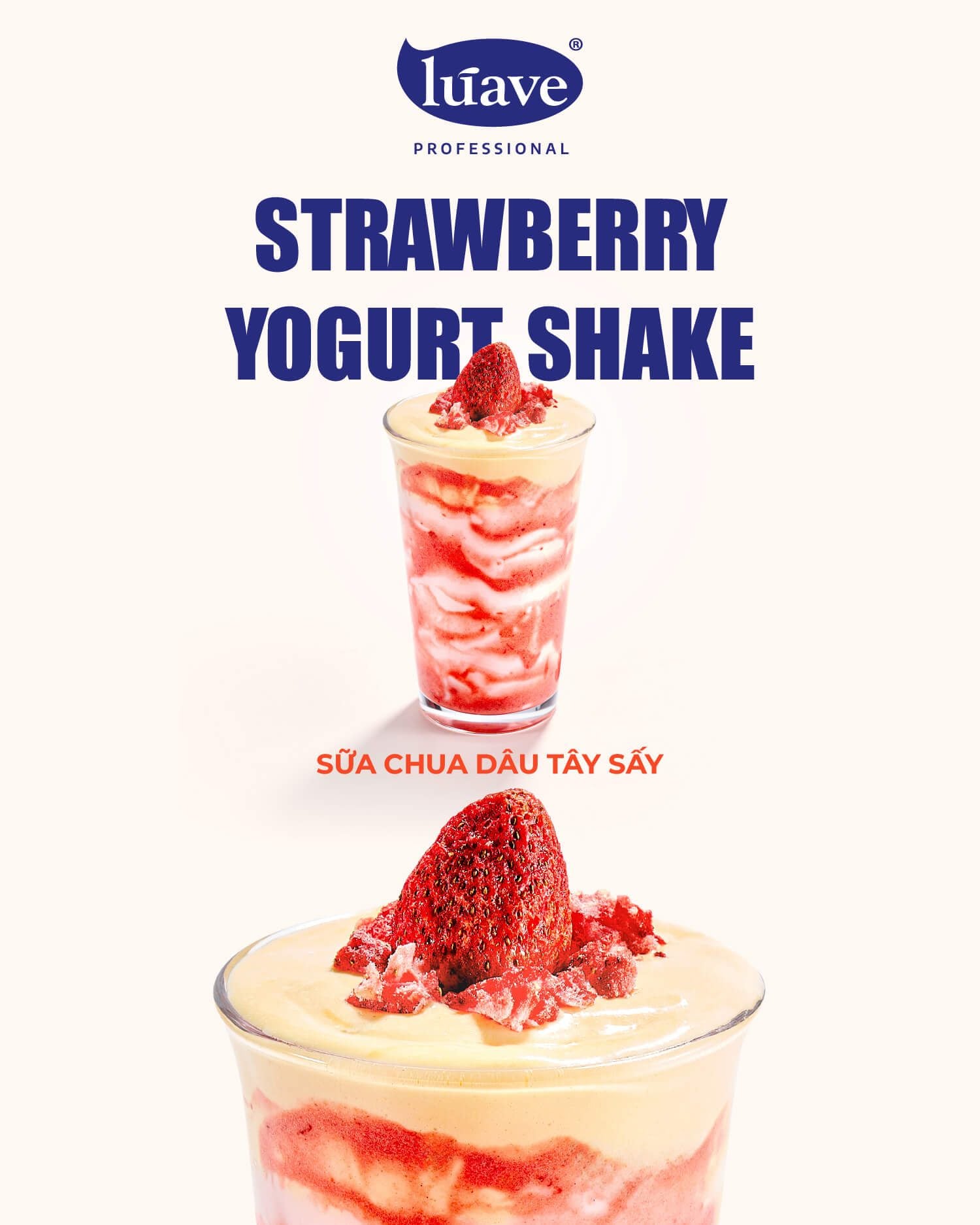 CÔNG THỨC PHA CHẾ SỮA CHUA DÂU TÂY SẤY