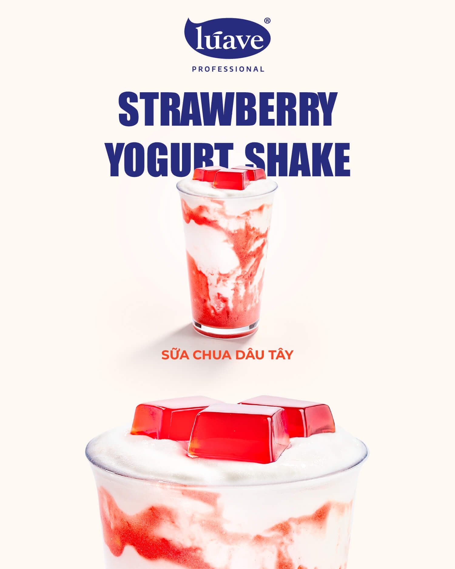CÔNG THỨC PHA CHẾ SỮA CHUA DÂU TÂY