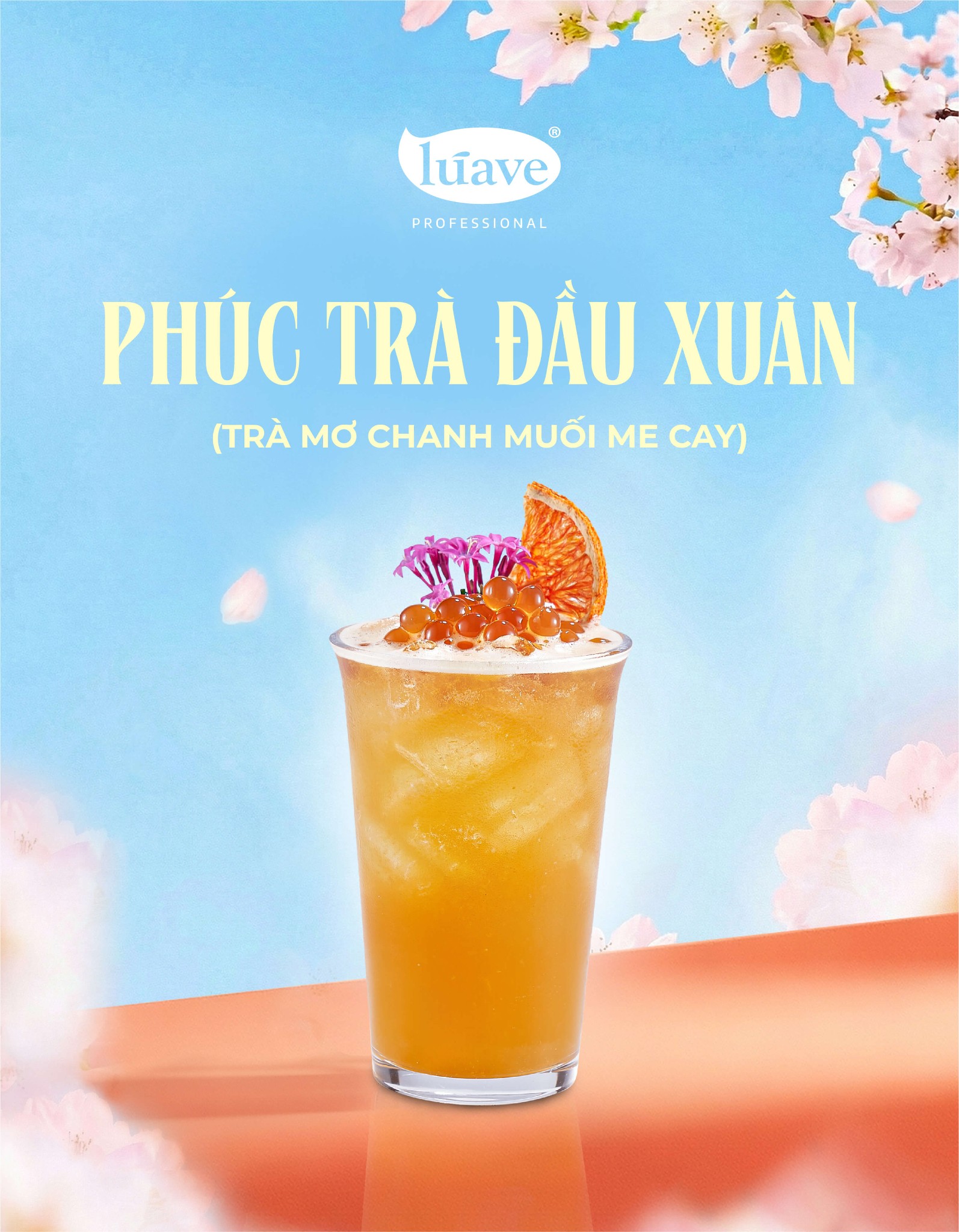 CÔNG THỨC PHA CHẾ TRÀ MƠ CHANH MUỐI ME CAY