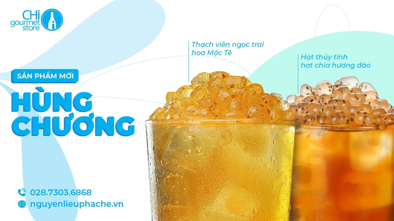 Sản phẩm mới thạch viên ngọc trai và hạt thủy tinh Hùng Chương