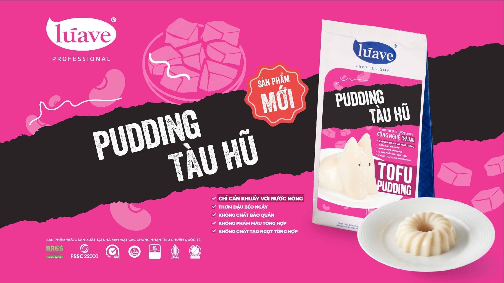 BỘT PUDDING TÀU HŨ – GIẢI PHÁP TOPPING MỀM MỊN, TIỆN LỢI CHO QUÁN