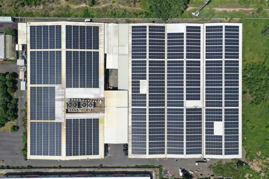 Toàn cảnh dự án điện mặt trời áp mái công suất 1221.22 kWp tại Nhà máy Vũ Chân, TP.HCM